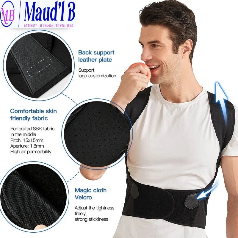 Correcteur de posture ajustable pour le dos Femmes&Hommes ™ - Maud'L B