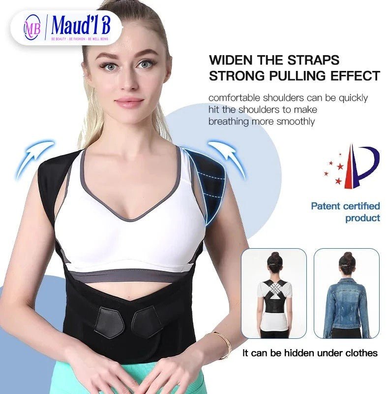 Correcteur de posture ajustable pour le dos Femmes&Hommes ™ - Maud'L B